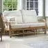 Madrid 3-Seater Sofa - Light Oak, Rattan