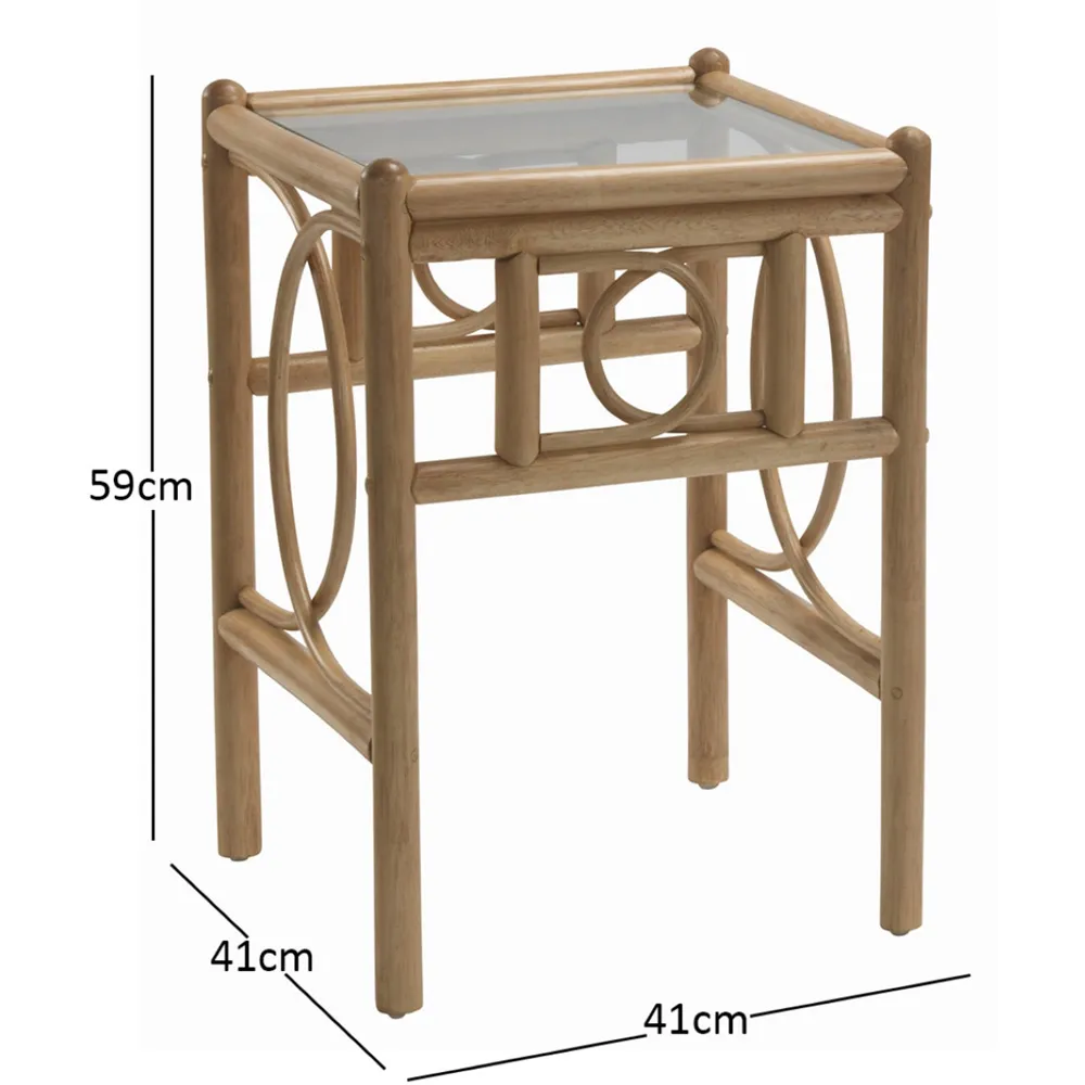 Madrid Lamp Table - Brown, Light Oak