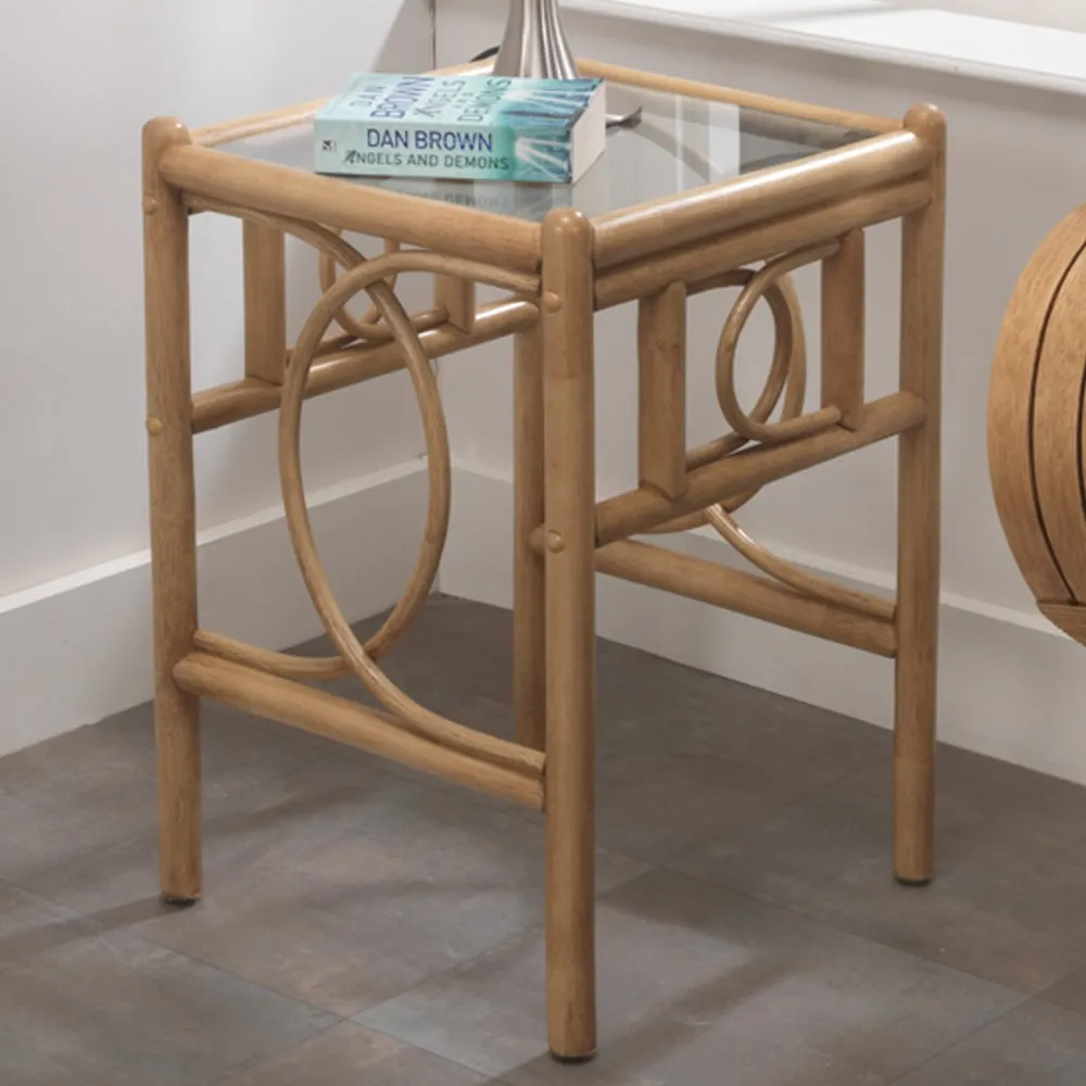 Madrid Lamp Table - Brown, Light Oak