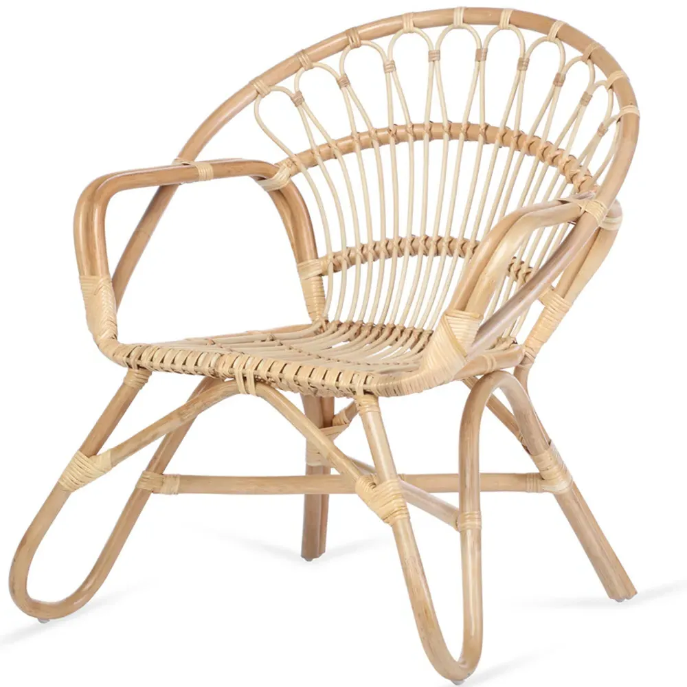 Nordic Rattan Chair - Cream