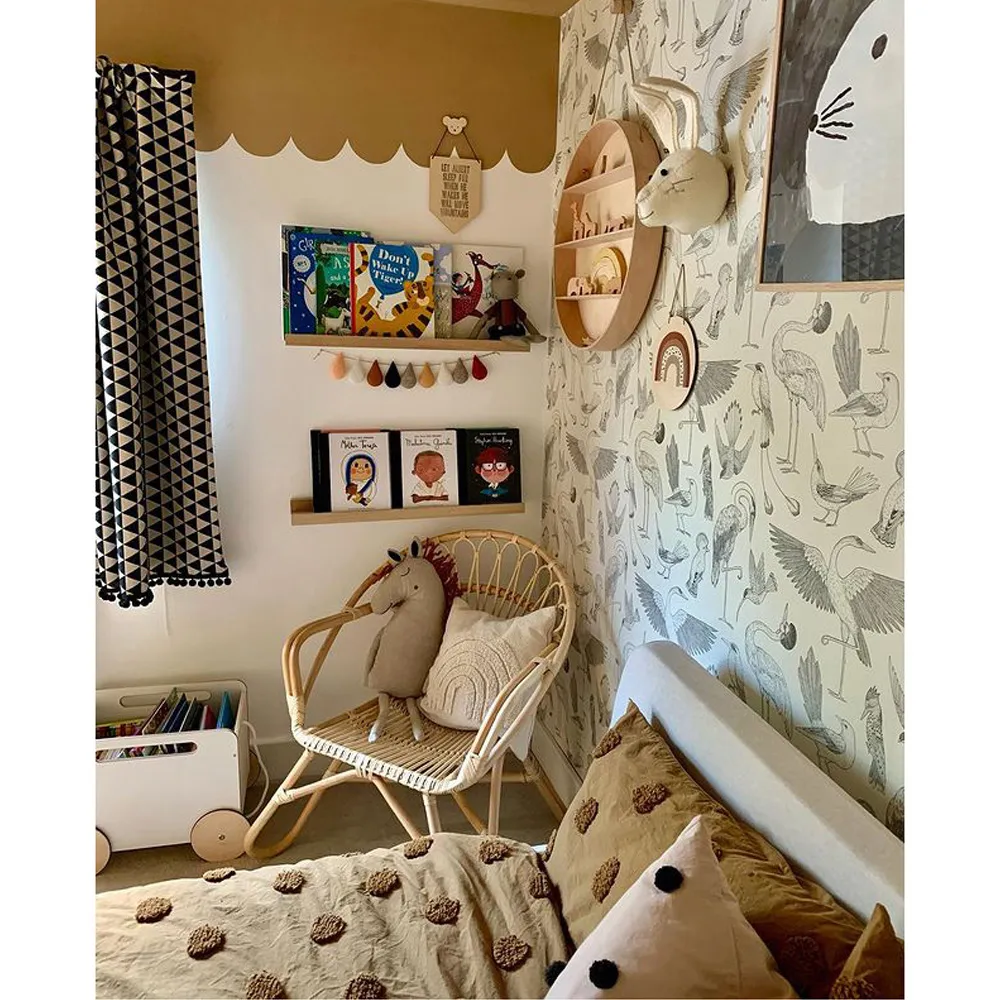 Nordic Rattan Chair - Cream