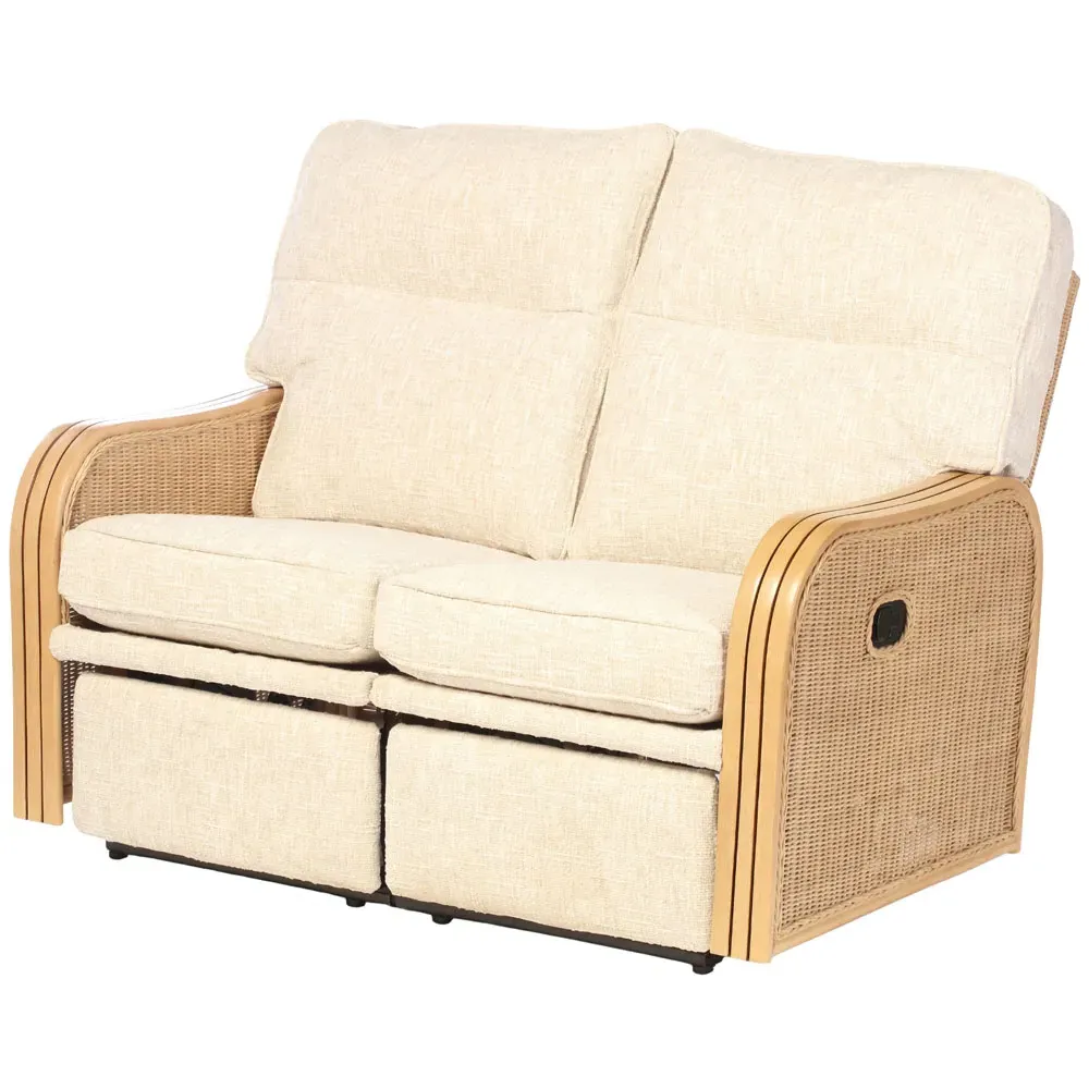 Paris 2-Seater Recliner Sofa - Cream, Cotton