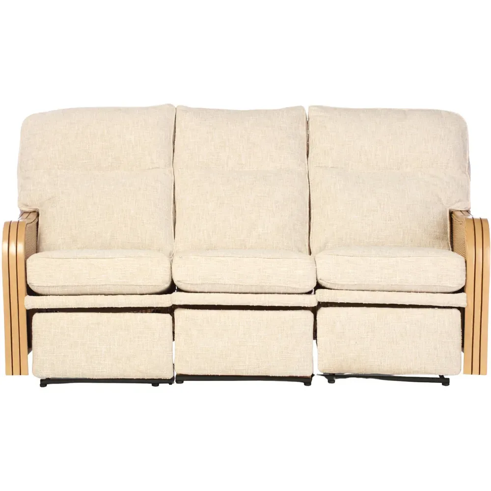 Paris 3-Seater Recliner Sofa - Cream, Cotton