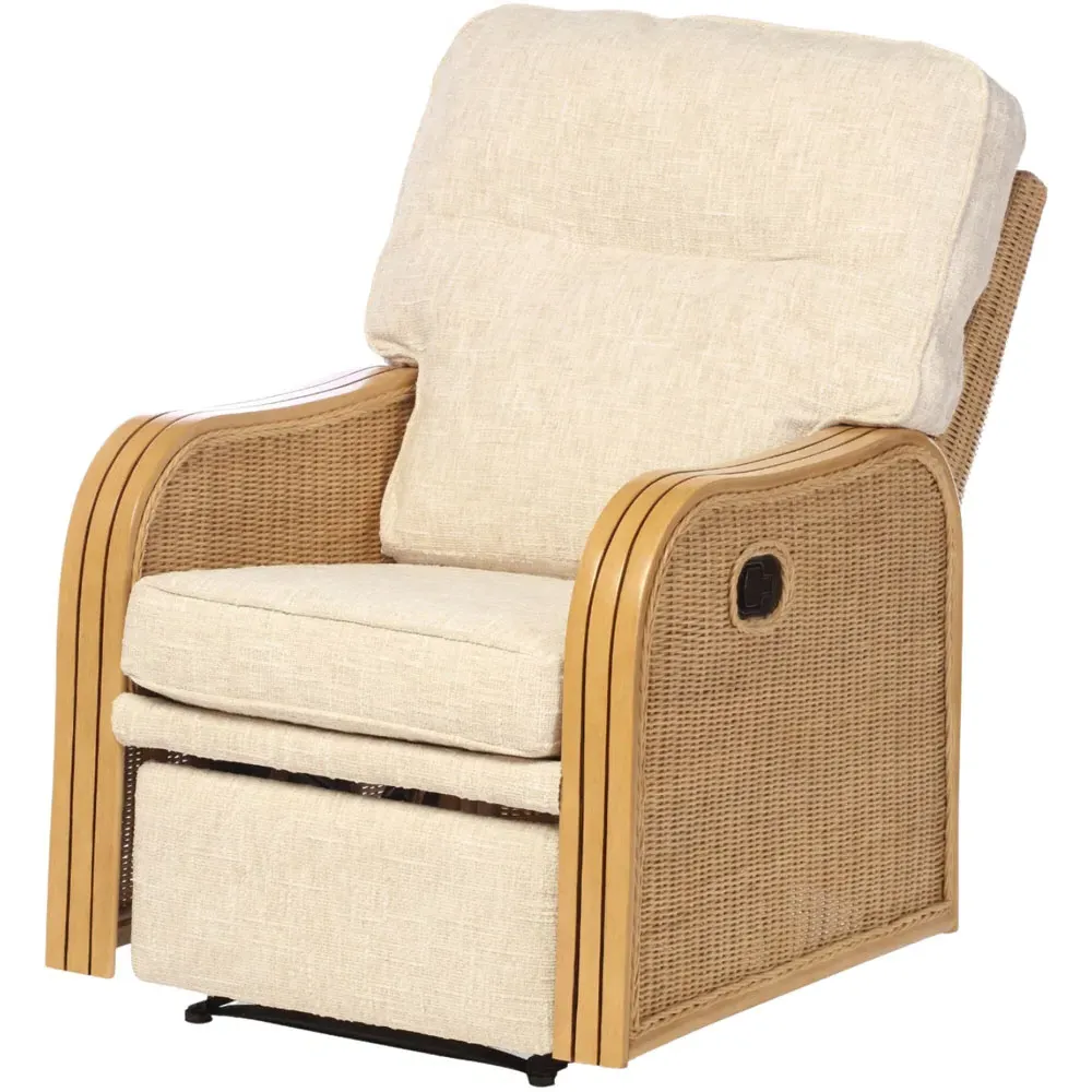 Paris Cotton Recliner Chair - Cream