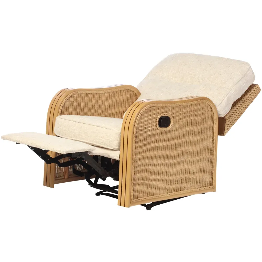 Paris Cotton Recliner Chair - Cream