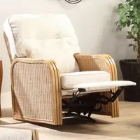 Paris Cotton Recliner Chair - Cream