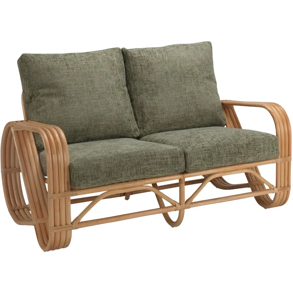 Pretzel 2-Seater Sofa - Natural, Rattan