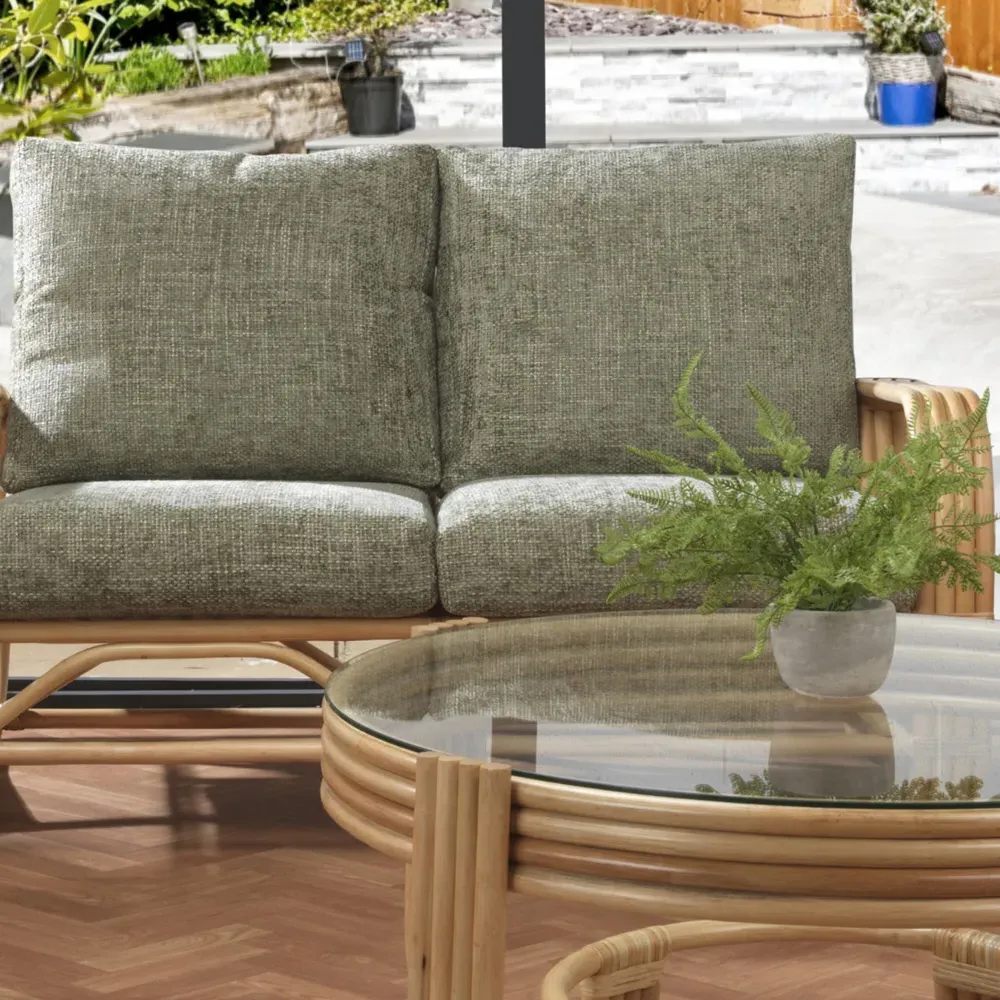 Pretzel 2-Seater Sofa - Natural, Rattan