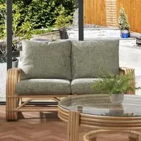 Pretzel 2-Seater Sofa - Natural, Rattan