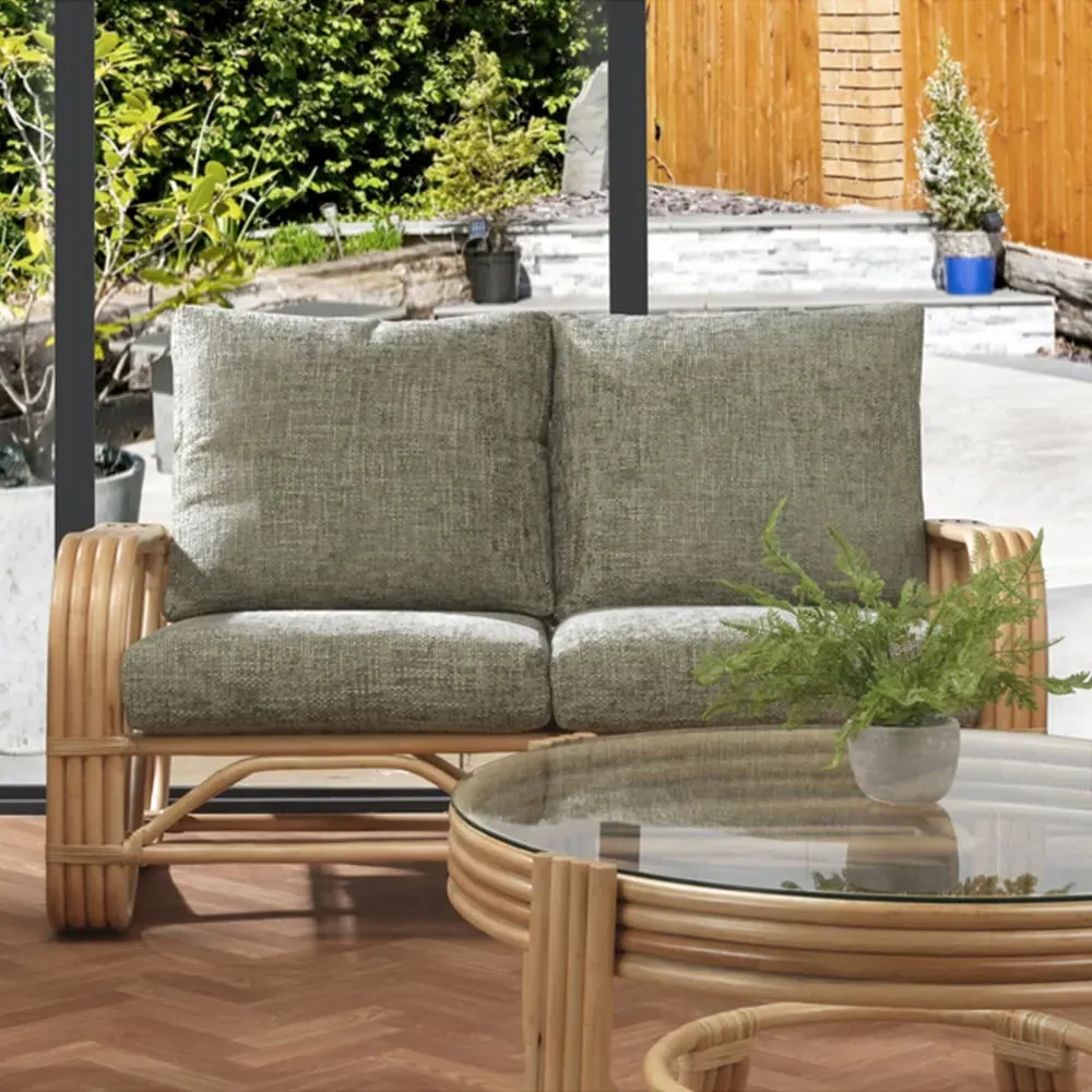 Pretzel 2-Seater Sofa - Natural, Rattan