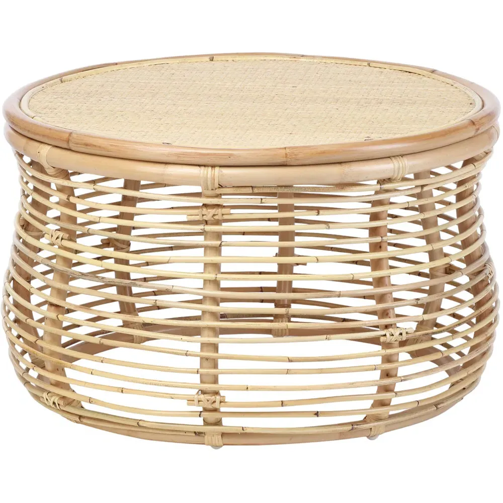 Royal Coffee Table - Brown, Natural Rattan