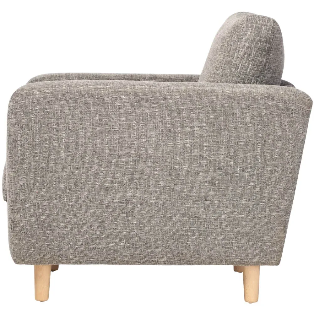 Rydal Upholstered Chair - Charcoal, Linen
