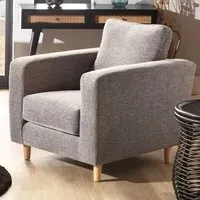 Rydal Upholstered Chair - Charcoal, Linen