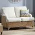 Seville 2-Seater Jasper Sofa - Light Oak, Rattan