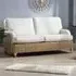 Seville 3-Seater Jasper Sofa - Light Oak, Rattan