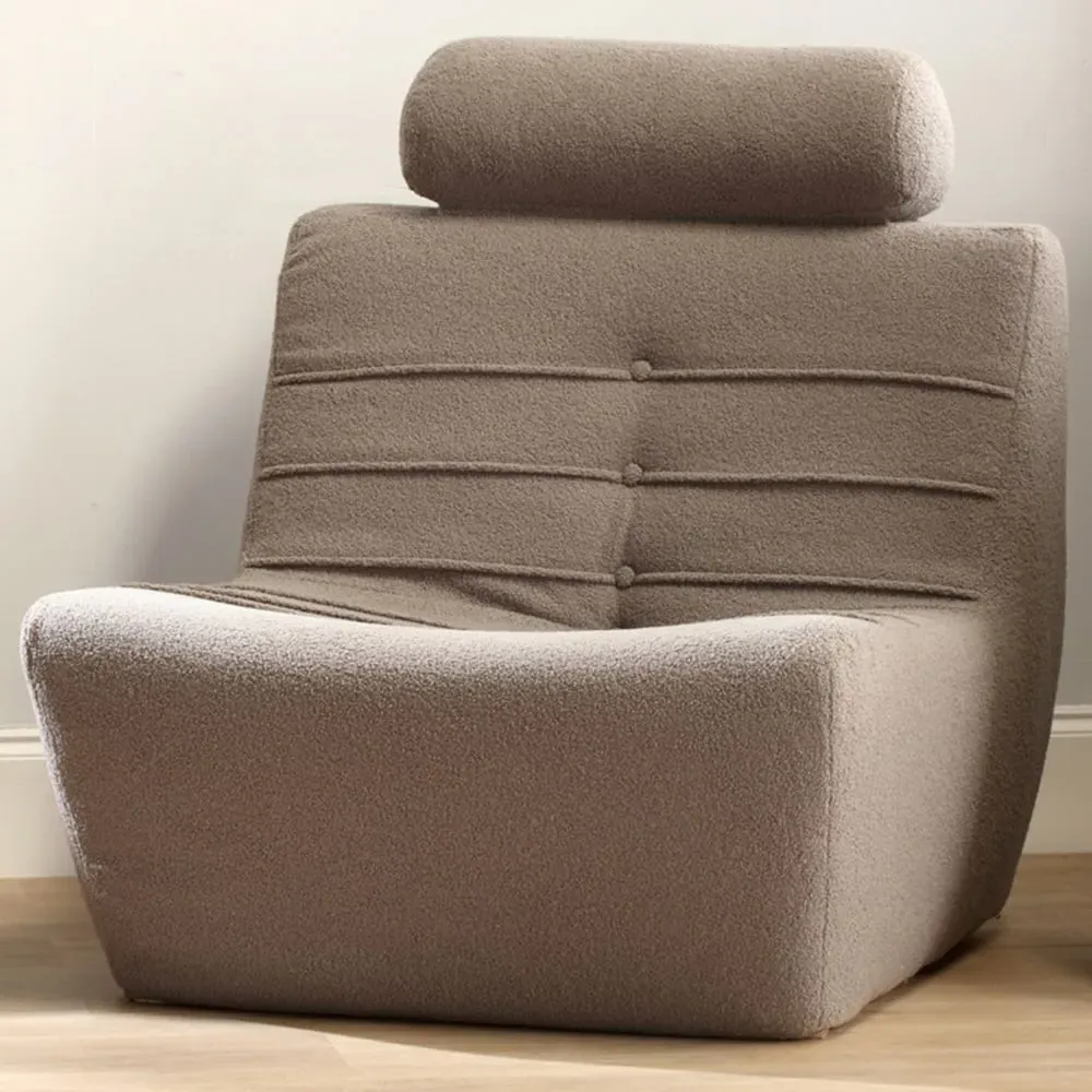 Shadow Grey Boucle Cosy Chair - Grey, Boucle Fabric