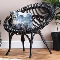 Shanghai Wicker Chair - Black, Rattan