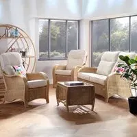 Turin 5-Seater Sofa Set with Jasper Cushion - Light Oak