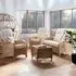 Turin 5-Seater Sofa Set with Jasper Cushion - Light Oak