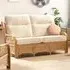 Vale 3-Seater Cloud Sofa - Light Oak, Rattan