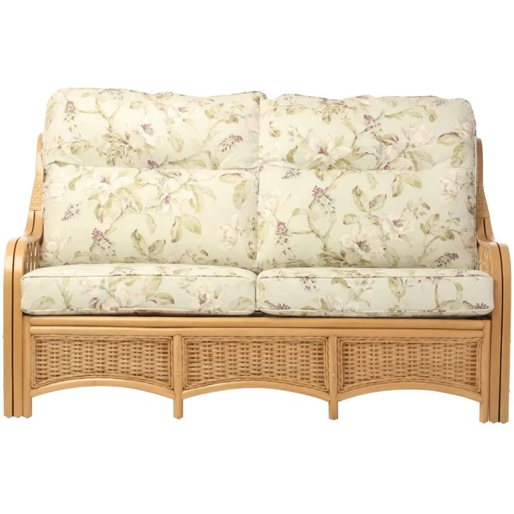 Vale 3-Seater Light Oak Lily Sofa - Brown, Rattan