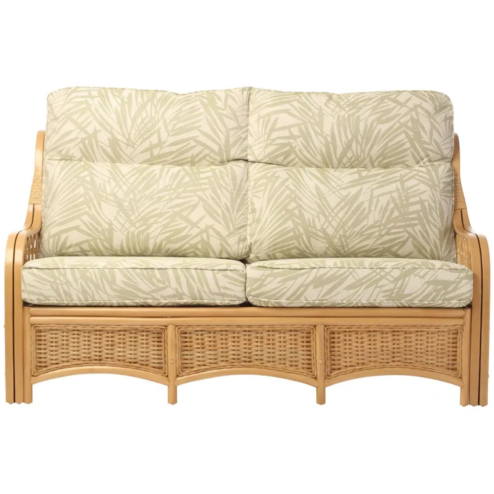 Vale 3-Seater Sofa - Light Oak, Rattan