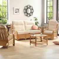 Vale 5-Seater Sofa Set - Brown, Rattan