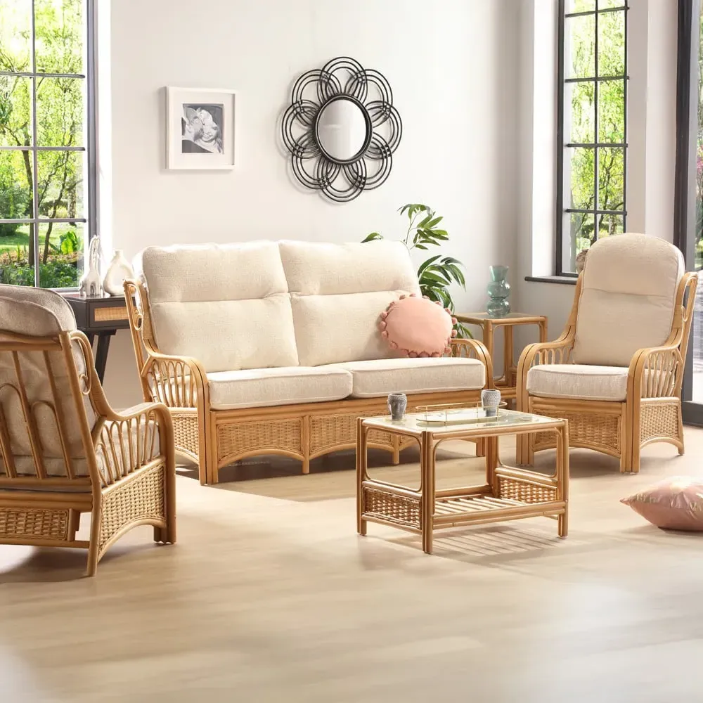 Vale 5-Seater Sofa Set - Brown, Rattan image