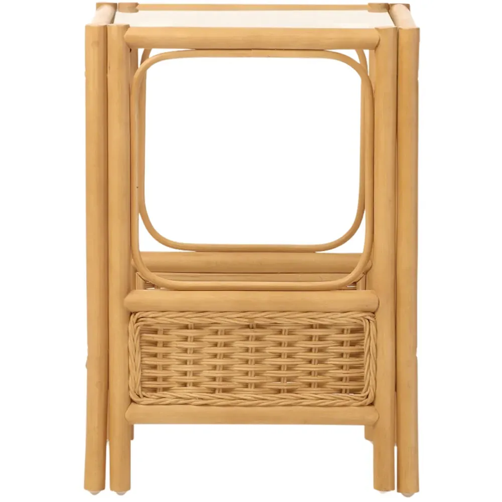 Vale Lamp Table - Brown, Light Oak