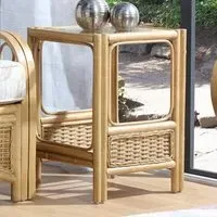 Vale Lamp Table - Brown, Light Oak