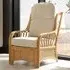 Vale Light Oak Athena Plain Armchair - Brown, Rattan