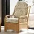 Vale Light Oak Lily Armchair - Brown, Rattan