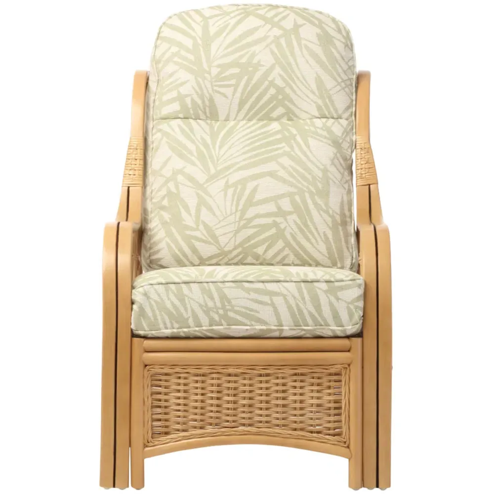 Vale Tropical Armchair - Light Oak, Rattan