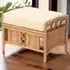 Vale Wicker Athena Plain Footstool - Light Oak
