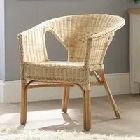 Wicker Loom Chair - Cream, Rattan