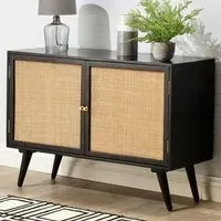 Manhattan 2 Door Sideboard - Black, Mango Wood