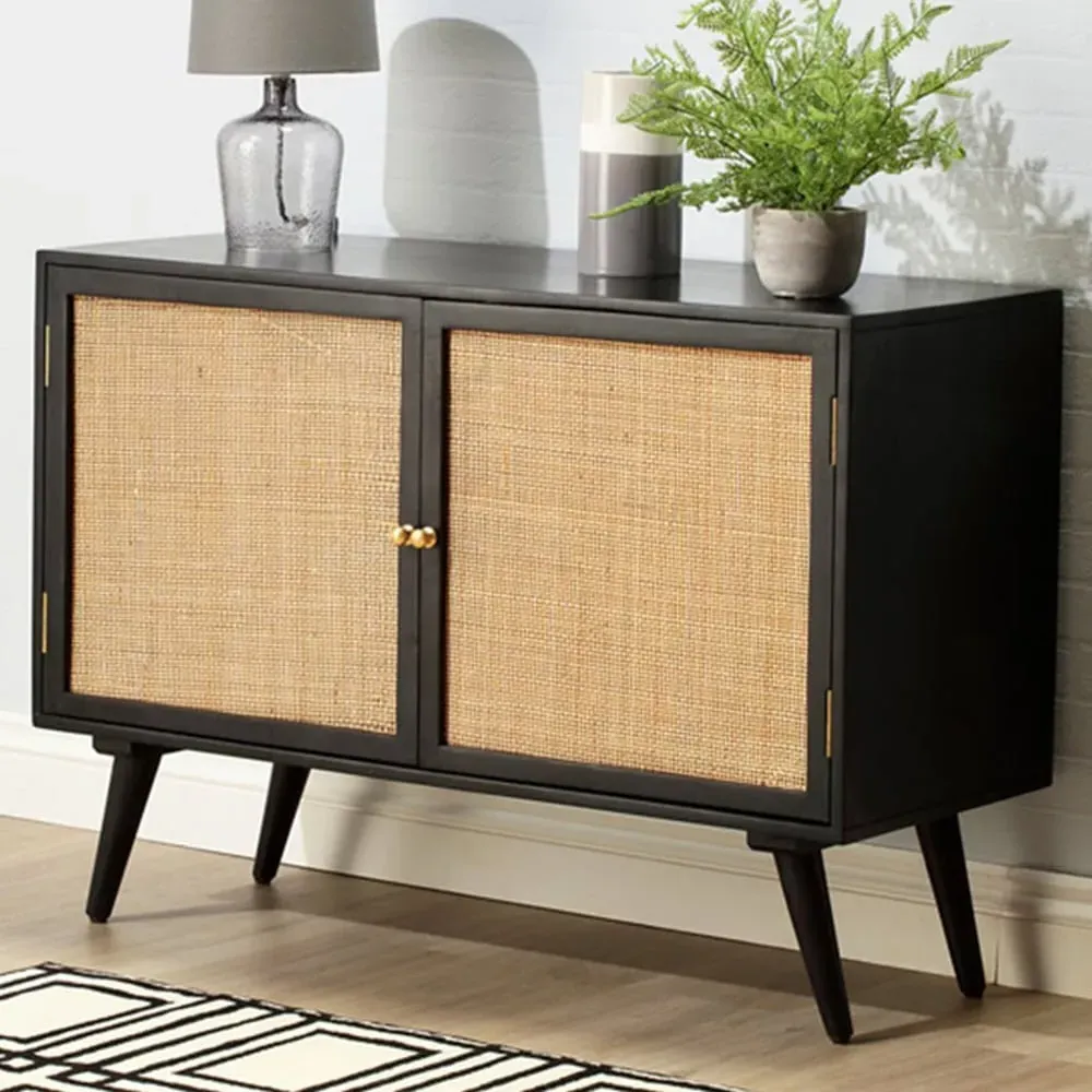 Manhattan 2 Door Sideboard - Black, Mango Wood image