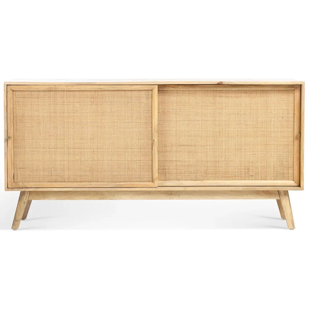 Manhattan 2 Door Sideboard with Sliding Doors - Brown, Mango Wood