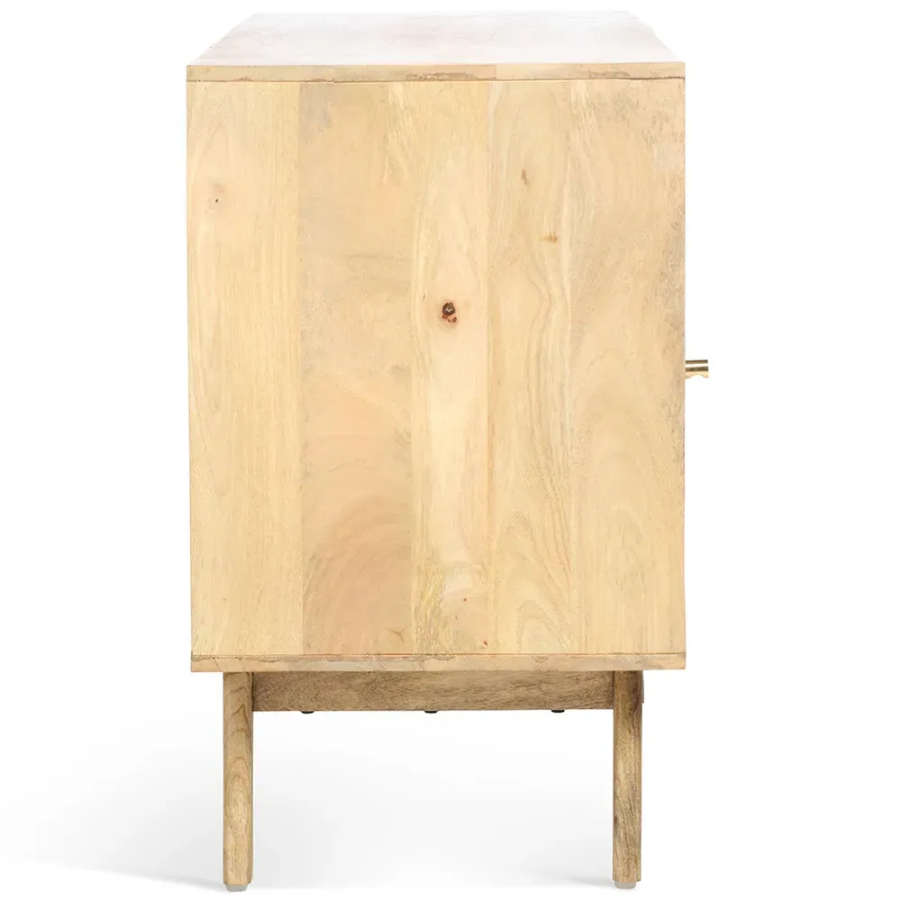 Manhattan 2 Door Sideboard with Sliding Doors - Brown, Mango Wood