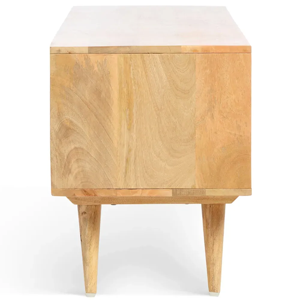 Manhattan 2 Door TV Unit - Cream, Mango Wood