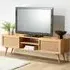 Manhattan 2 Door TV Unit - Cream, Mango Wood