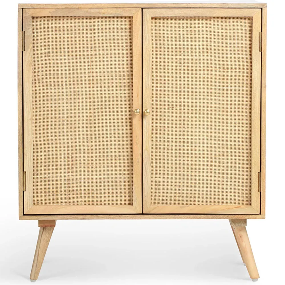 Manhattan 2 Door Wine Cabinet - Brown, Mango Wood