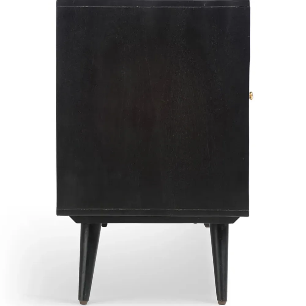 Manhattan 3 Door Sideboard - Black, Mango Wood
