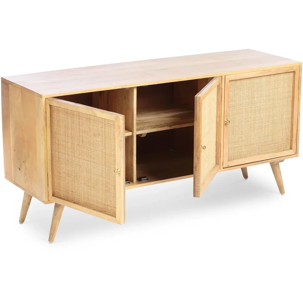 Manhattan 3 Door Sideboard - Natural, Mango Wood