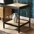Manhattan Side Table with Shelf - Black, Mango Wood