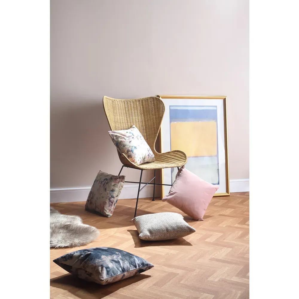 Porto Wing Wicker Dining Chair - Natural, Rattan