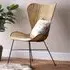 Porto Wing Wicker Dining Chair - Natural, Rattan