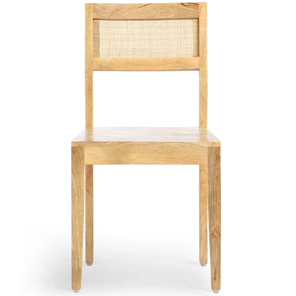 Venice 2 Drawer Dressing Table Set - Cream, Rattan