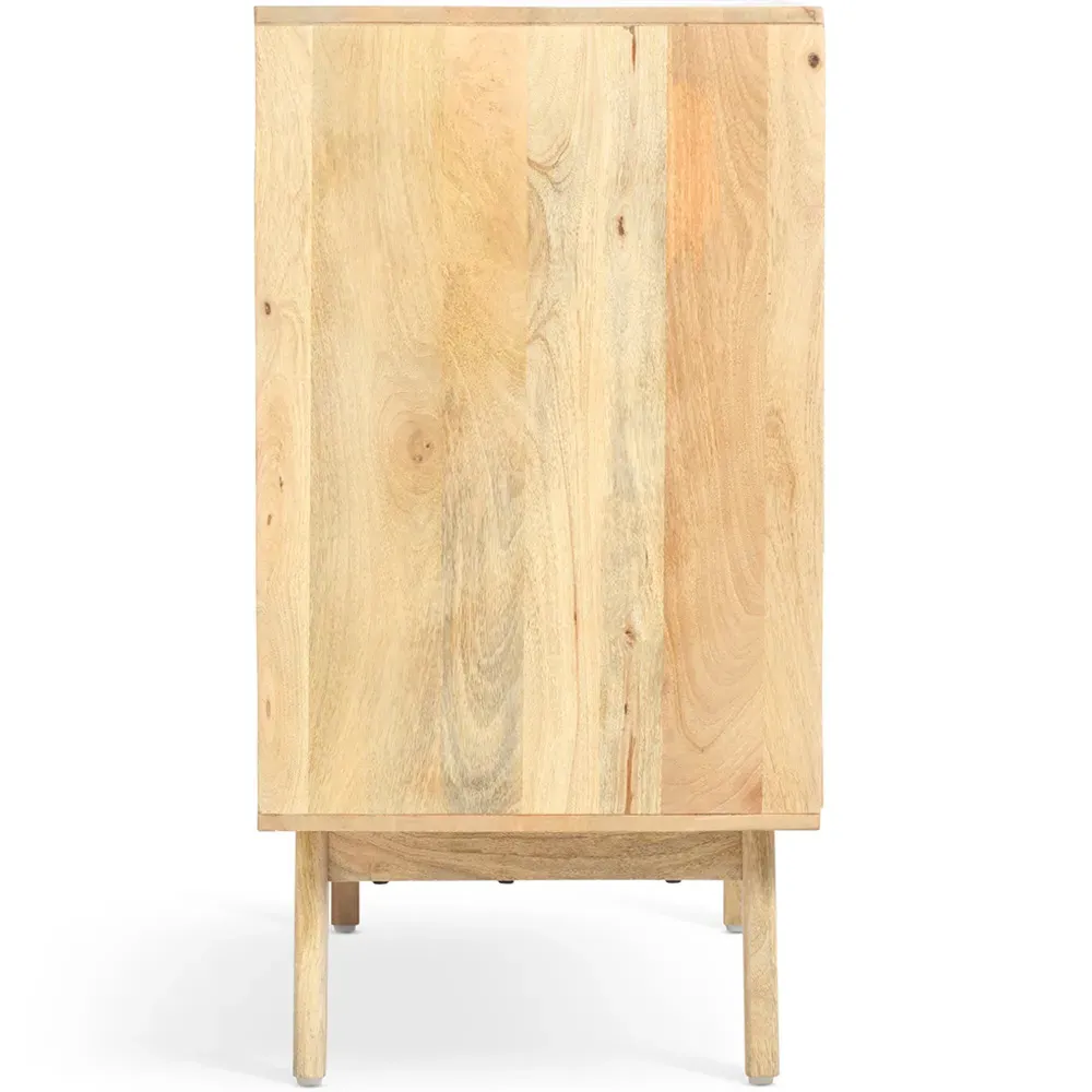 Venice 3 Drawer Chest of Drawers - Natural, Mango Wood