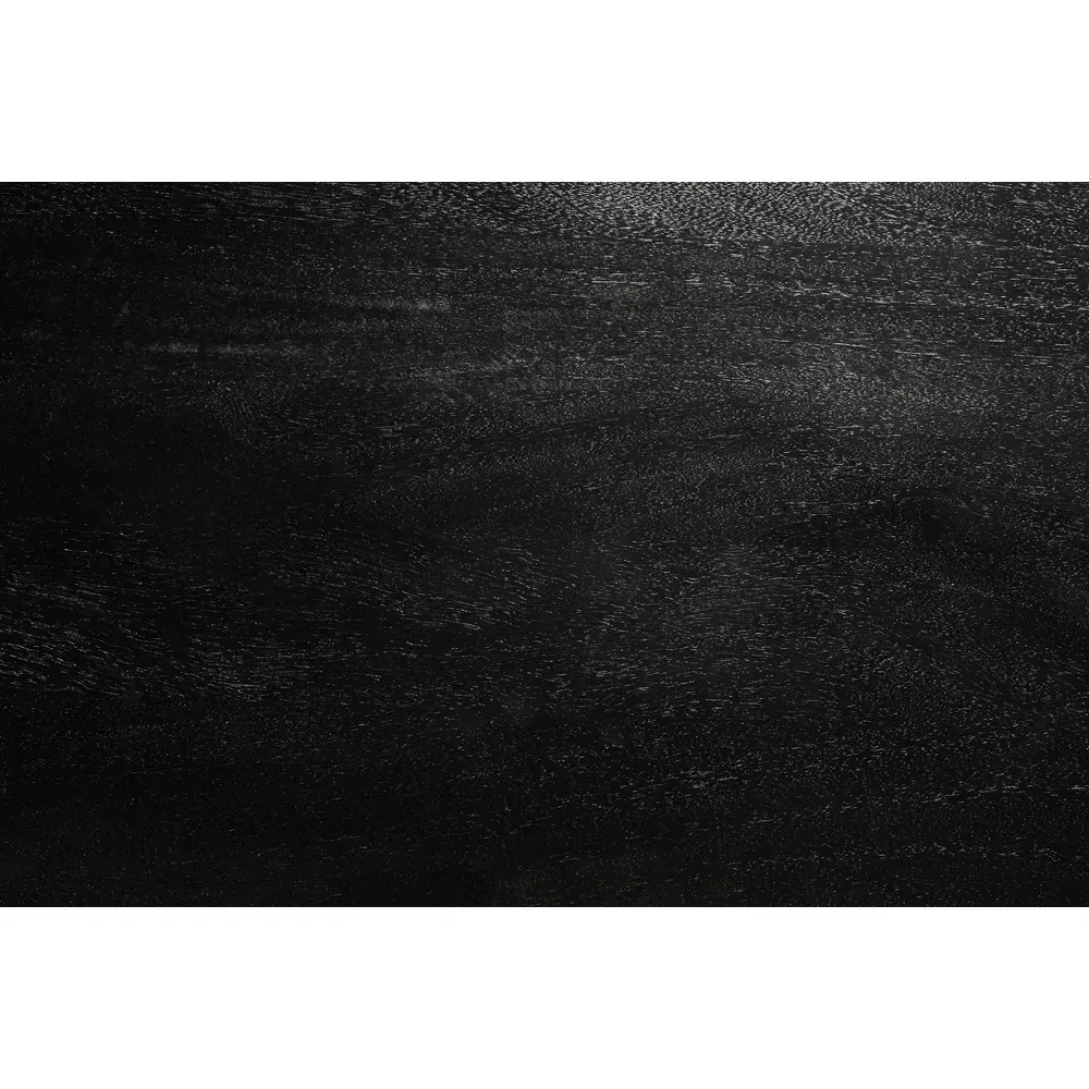 Venice Long Floor Mirror - Black, Rattan